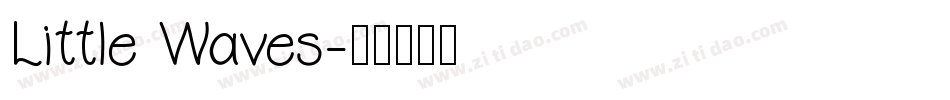 Little Waves字体转换